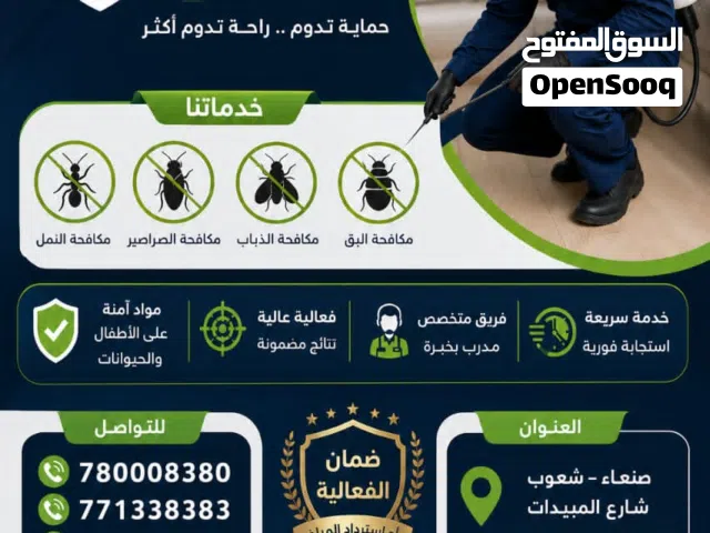 شركة الأمان لمكافحة الحشرات بيتك آمن... وراحتك مضمونة