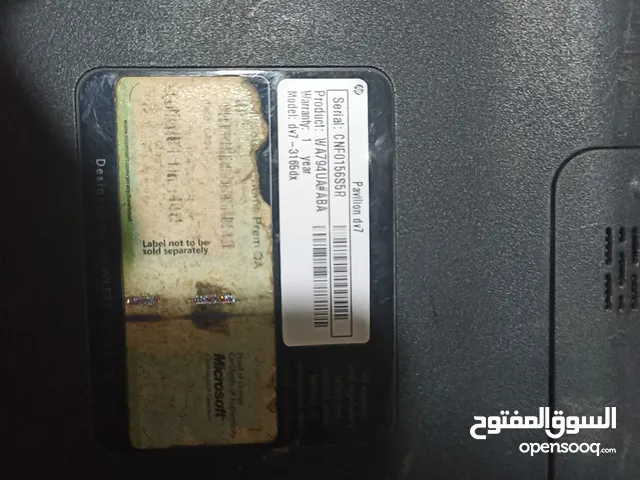 لاب توب HP pavilion dv7