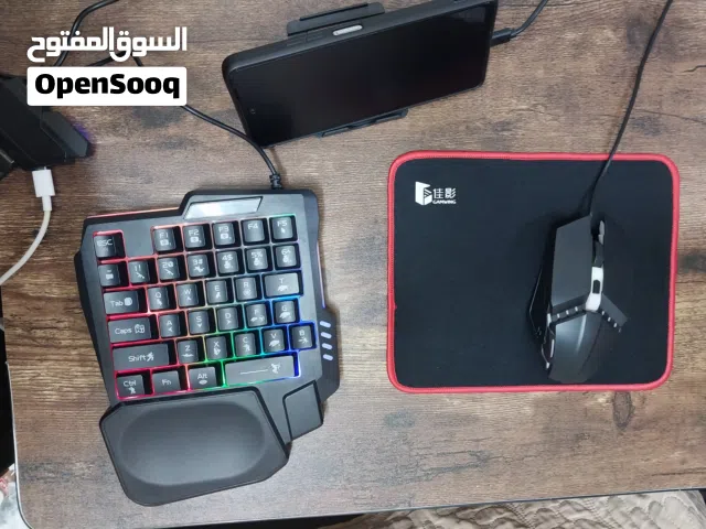 كيت ببجي كامل (ماوس + كيبورد + ملحقات) بحالة ممتازة وجاهز للاستخدام