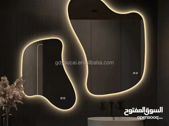 زجاج مرايا سيكوريت تفصيل وتركيب جميع انواع الزجاج وديكورات مرايا المداخل مع الاضاءة