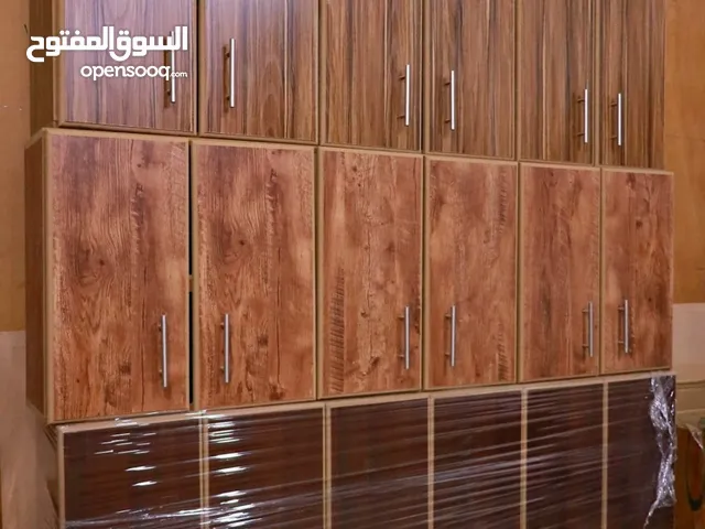 خزائن مطبخ علوي خشب لامنيت 18ضد العفن والرطوبة ولفتره محدوده
