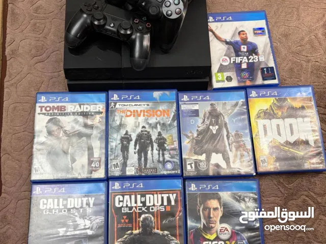 playstation 4 بلايستيشن فور مع مجموعة العاب قوية