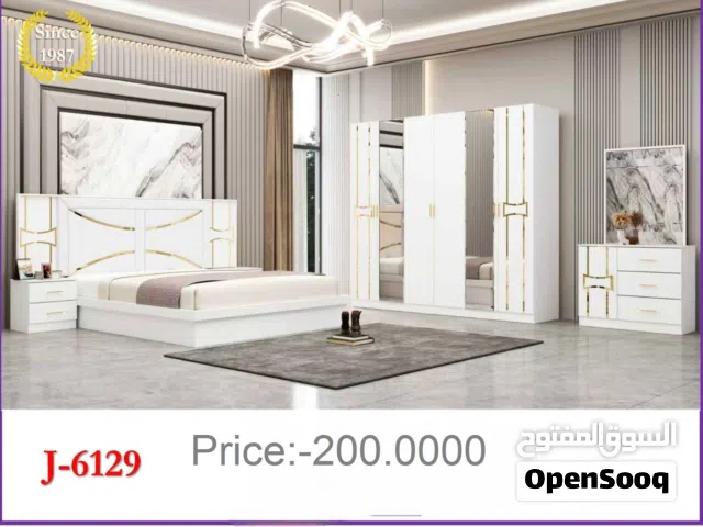 طقم غرفة نوم جديد من 6 قطع مع مرتبة 12 سم Bread New Bed Room Set 6pcs With Mattress 12cm