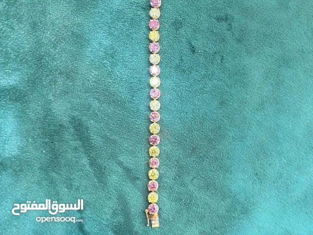 Multicolor Lab Diamond Tennis Bracelet – 21.38g Rose Gold
