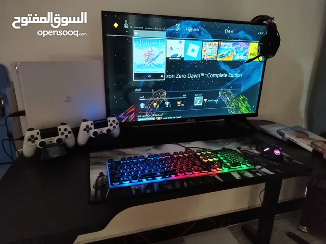 بلي ستيشن 4 سلم ابييض مع جوستك عدد 2