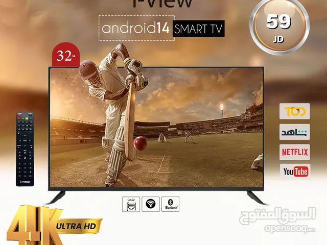 شاشة اي فيو 32 بوصة نظام اندرويد 14.0 فقط ب 65 دينار