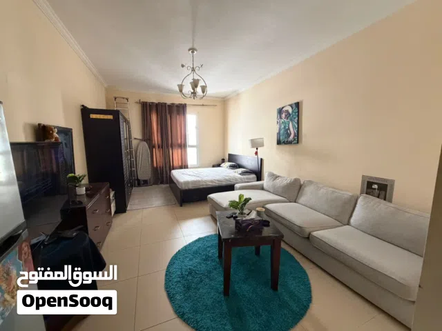 استديو مفروش للإيجار الشهري في ابراج الياسمين تاور مقابل عجمان سيتي سنتر