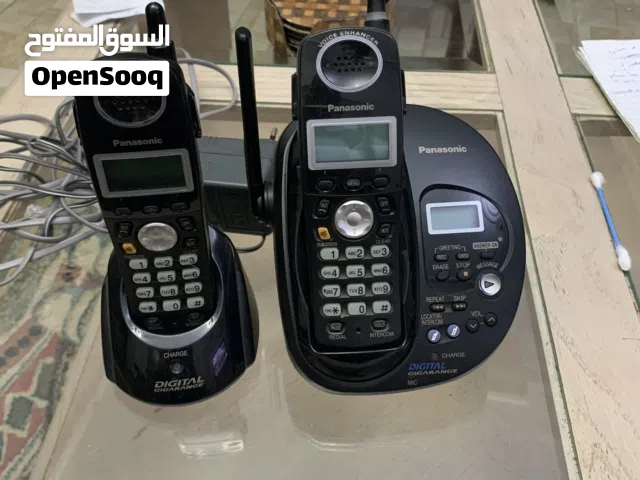 ديجتال باناسونيك مع تلفونين انسرنج ماشين لتسجيل الرسائل شبه جديده