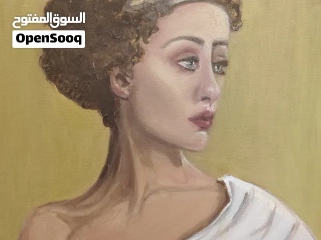 بورتريه لفتاه من عصر اليونانية القديمة تحت عنوان ( Golden Silence)
