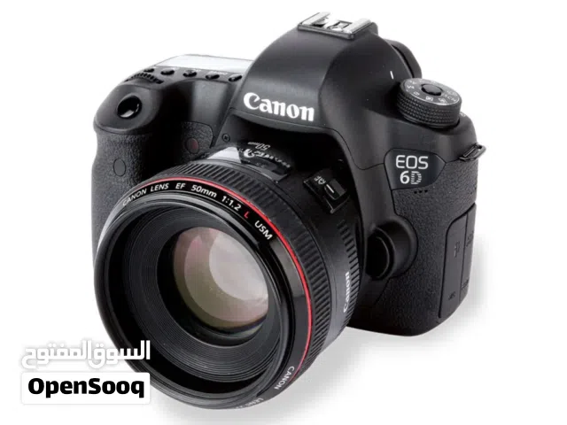 كاميرا كانون 6D mark1 مع عدسة 50مم مع إضاءة TT560