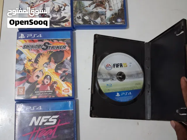 5 Original PS4 Games Bundle NFS Heat Naruto AC Black Flag Battleborn FIFA 15 Excellent Condition