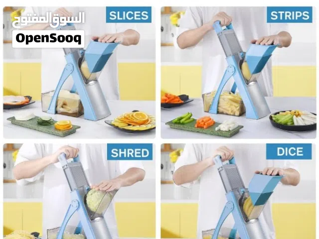 The Ultimate 5-in-1 Kitchen Time Saver: Adjustable Mandoline Slicer & Vegetable Dicer