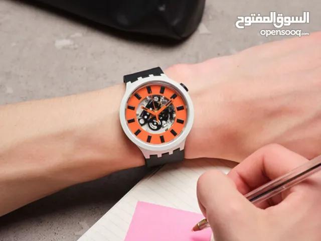 Montre bio-céramique noire Swatch Next SB03M104 - Résistante à l'eau 3ATM