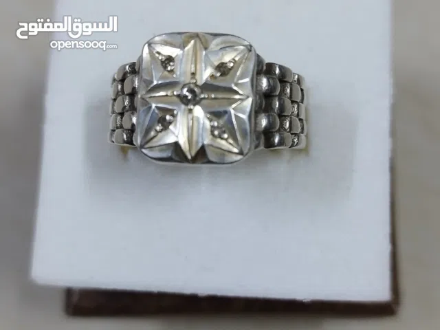 certified Diamonds in Silver ring in Rolex design 11.5 gms with international certificate