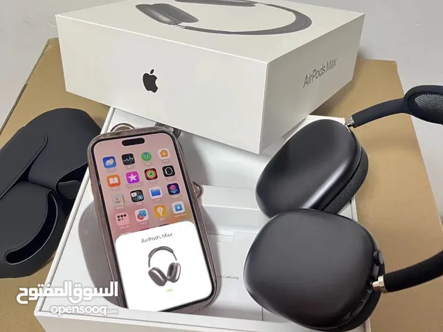 AirPods Max Headphones Apple Multi color Bluetooth With Box and Lightning cable and Case Authentic..