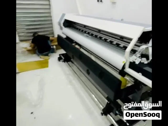 طابعة لافتات مقاس 1.80 باريس Ly  متوفرة في طرابلس   موديل 2024 رأس الطباعة xp600   السرعات  3 ضم