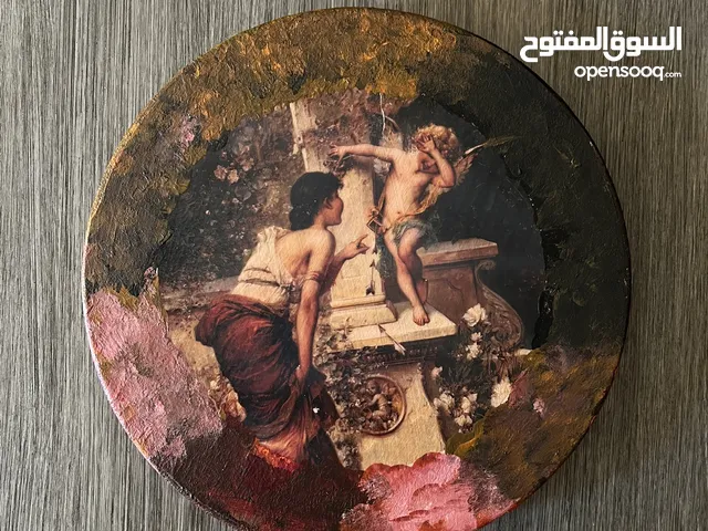رسم بنقل الحرارة على الخشب Transfer painting on wood