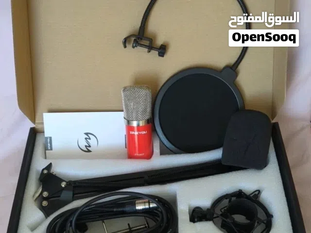 مجموعة مايكروفون ZINGYOU ZY-007 المكثف (Condenser) الاحترافي الأصلي باللون الأحمر المميز
