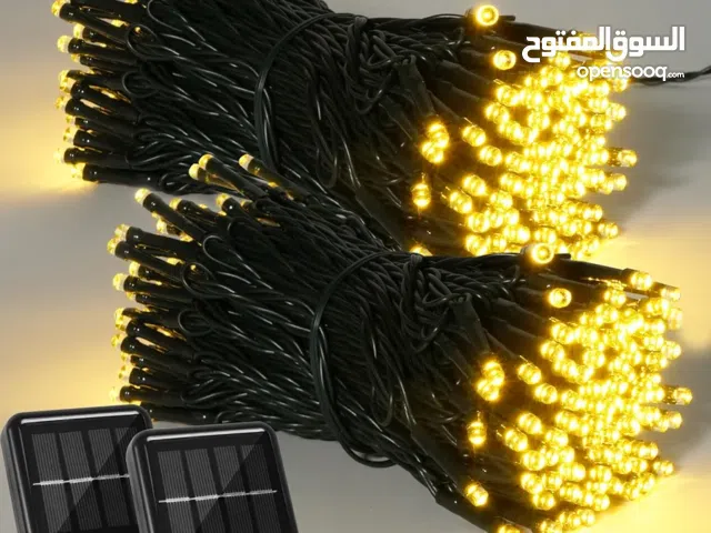 حبل اضائة طاقة شمسية اصفر 20 متر بسعر عرض