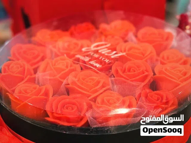 هدايا باقات شموع طبيعية فاخرة معطرة