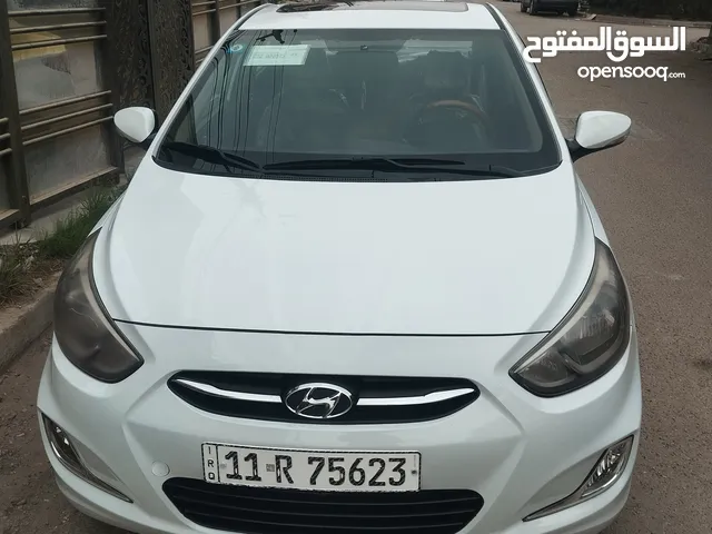 هيونداي اكسنت خليجي للبيع بغداد2016الرقم