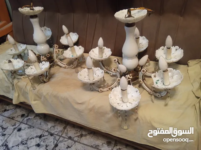 عدد 2 نجف كريستال ستة دراع تسعه لمبه