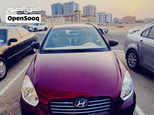 هيونداي اكسنت (دبدوب)موديل 2007 لون كبدي بحالة جيدة Hyundai accent 2007