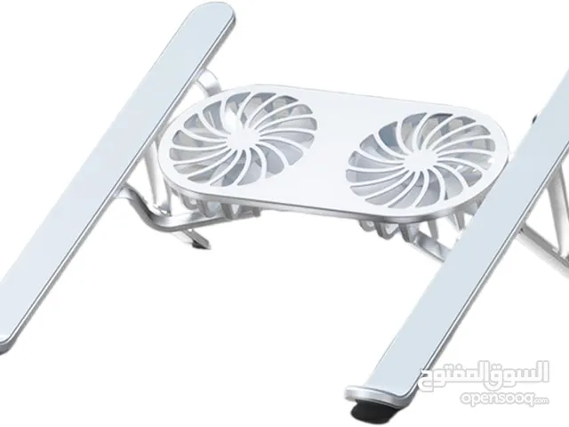 N3 Adjustable Aluminum Laptop Stand with Cooling Fan -Grey قاعدة لابتوب مع مروحة تبريد