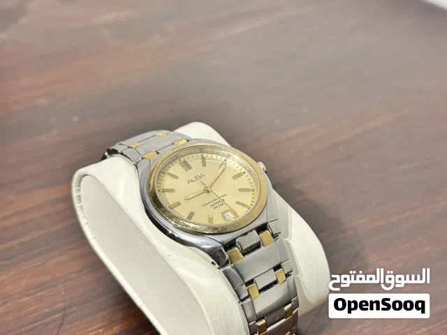 ساعه ALBA آلبا الفاخره ذات الزجاج اليقوت الكريستالي بسعر منافس