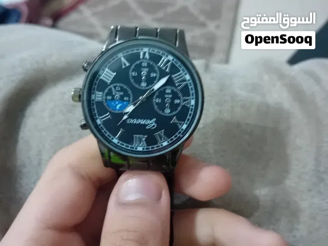 ساعتان رجالي اللون: رصاصي/اسود.