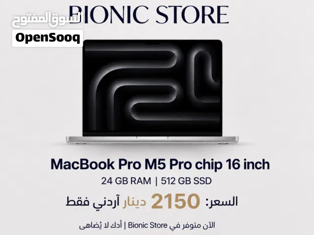 Macbook Pro M5 Pro chip 16 inch