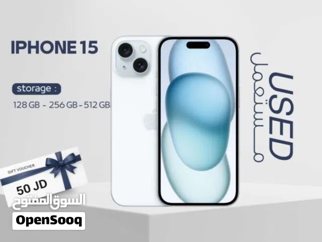 IPHONE 15 ( 128GB ) USED /// ايفون 15 ذاكره 128 مستعمل وكاله