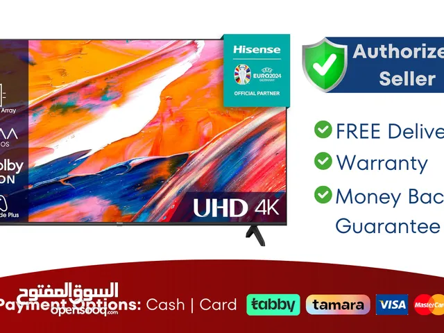 Hisense 55 inch Smart TV - 4K - Brand New - 1 Year Warranty - FREE Delivery