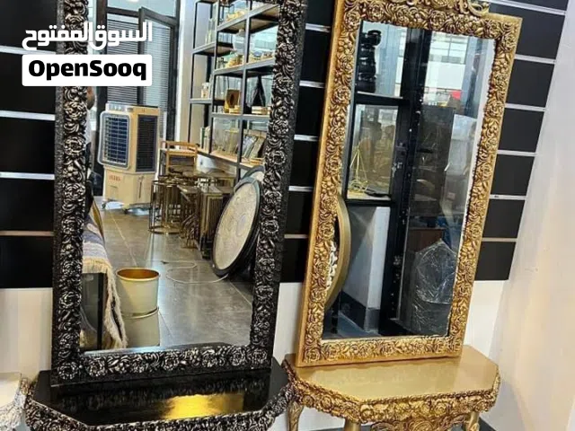 طقم كونسول (مرآة + طاولة) بتصميم "باروك" فاخر