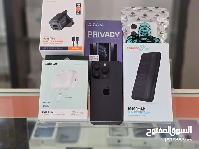 iPhone 14 Pro – 1TB – مع ضمان شهرين وباقة ملحقات كاملة