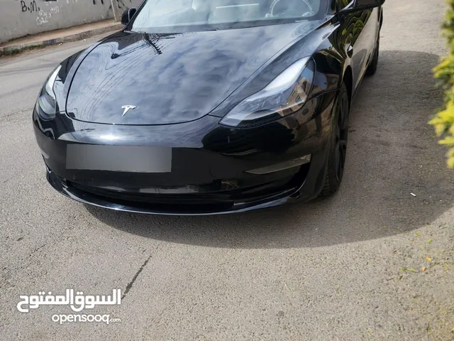 تيسلا موديل 3  البطاريه الكبيره لونج رينج لون أسود ملوكي