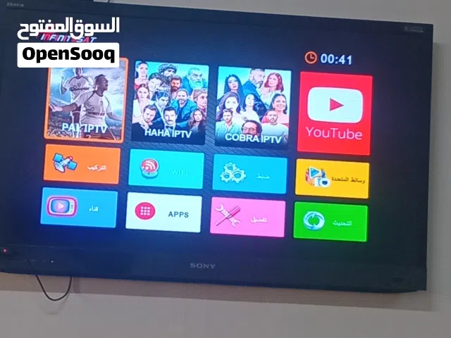 شاشه شبه جديده سوني الاصليه بتشبك نت وصوره واضحه جدا