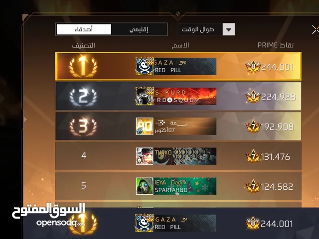 Free Fire Accounts and Characters for Sale in Amman