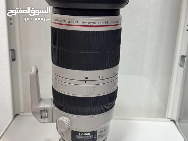Canon lens 100-400 ii + Canon Extender EF 1.4x استخدمت مرتين او ثلاث مرات فقط مع الملحقات