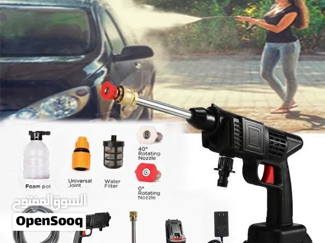 آلة غسيل كهربائية لاسلكية عالية الضغط 48 فولت قابلة لإعادة الشحن مع فوهة 3 في 1 قابلة للتعديل وأنبوب