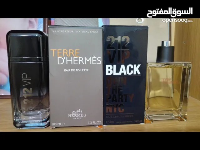 عطور فاخره رجالي للبيع 212 vip black و تيري دي هيرميس