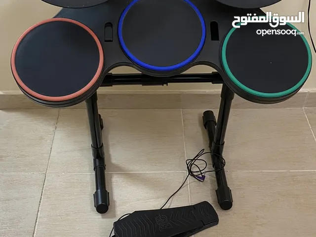 Wii guitar hero drums and drum pedal
