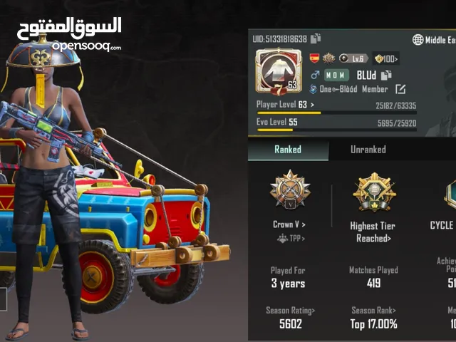 Pubg Accounts and Characters for Sale in Al-Jazirah