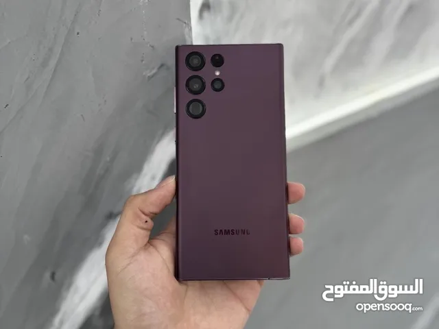 سامسونج S22 الترا 12 رام 256 جيجا لون خمري او اسود او تركواز مميز مستعمل وكالة بحالة الجد