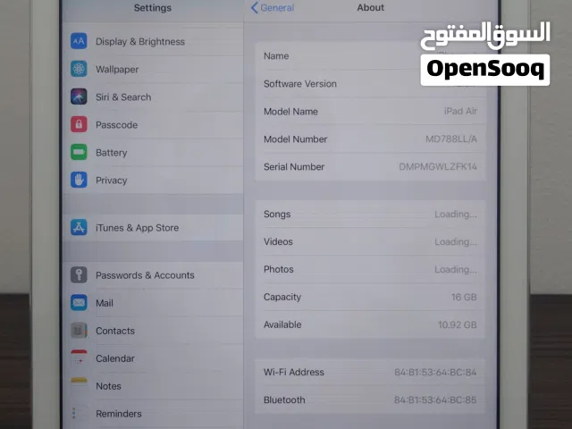 iPad Air1 available 16gb/32gb 10" Display ايباد اير 1 متوفر 16جيبي/32 جيبي 10" ا شاشة ipad game