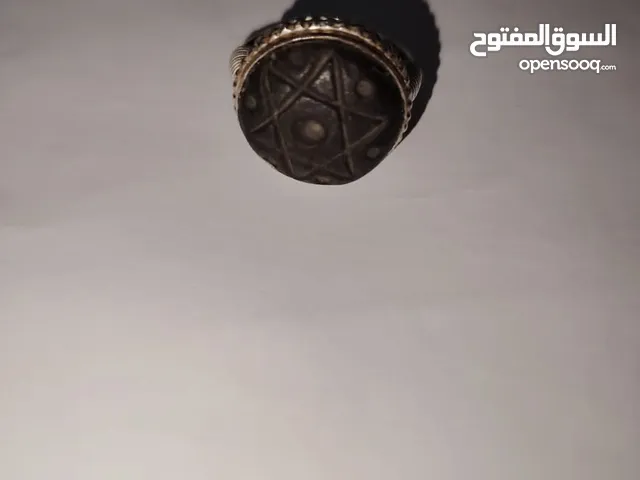 خاتم مغربي قديم الحجر خامه طبيعي مطلسم منقوش