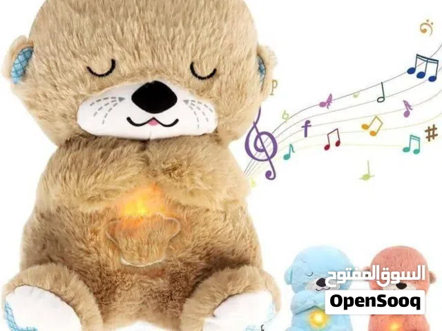 دمية الدب النائم ^^دمية موسيقية مخملية  للأطفال الرضع من براند فيشر برايس . أصلية درجة اولى 100%