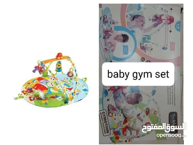 baby bath tub, baby cradle, baby gym set