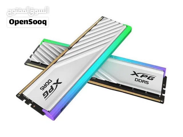 السلام عليكم  يوجد RAM مستعمل للبيع  المواصفات XPG 16Gg 6000mhz لون ابيضّ WHITE RGB