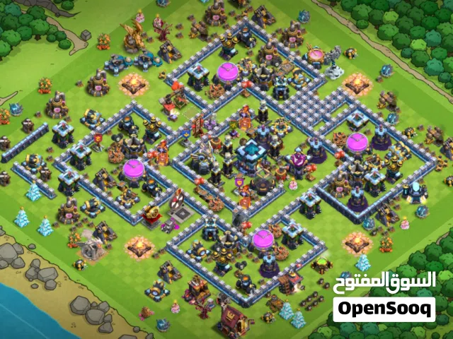 حساب كلاش اوف كلانس تاون13شبه ماكس
